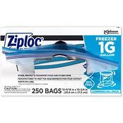Ziploc Gallon Freezer Bags 250ct