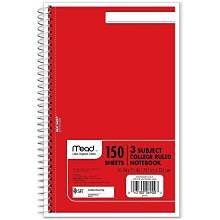Mead 150 Sheet 3 Subject Notebook