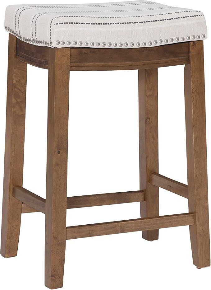 Linon Kingston Natural Counter Stool