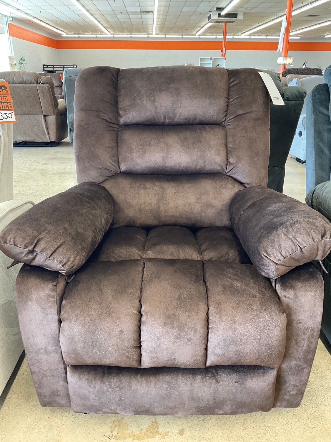 Brown Recliner with Heat and Massage
