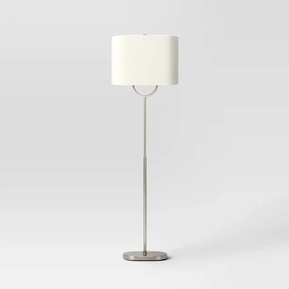 Modern Ring Floor Lamp- Threshold-Brushed Nickel