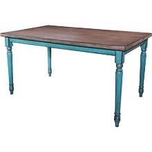 Powell Willow Dining Table ( Teal )