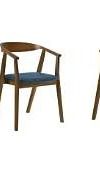 Santana Blue Fabric Chair