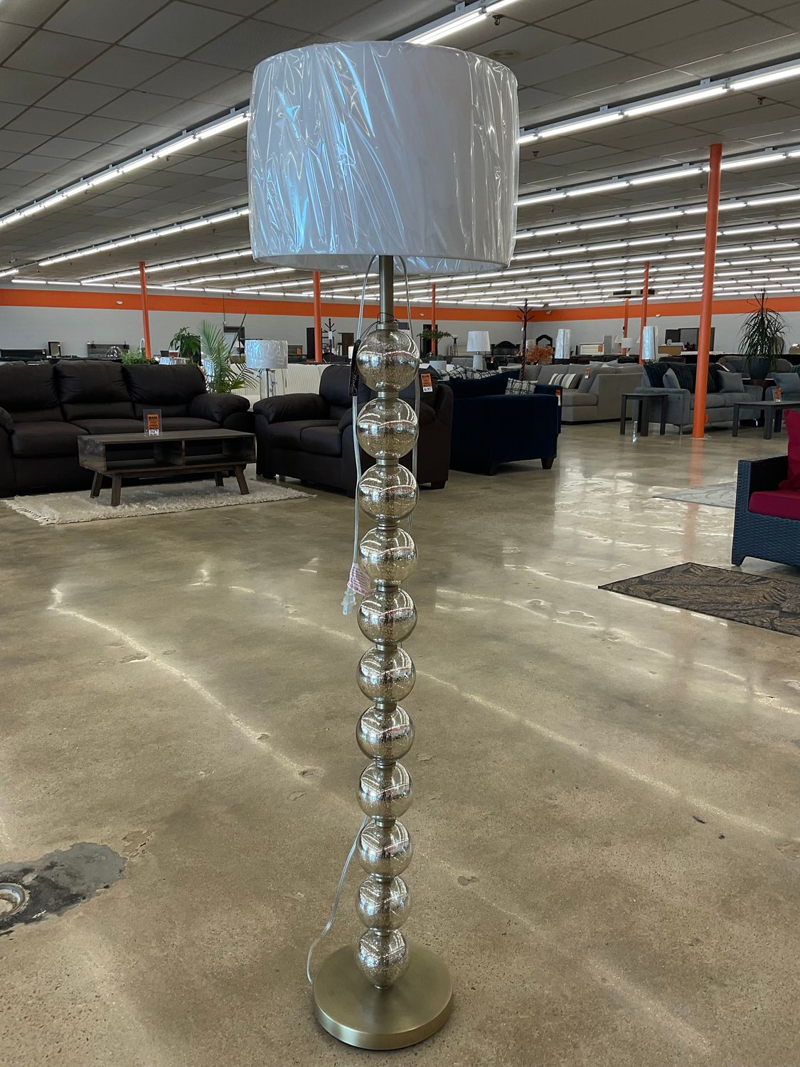59” stacked ball floor lamp