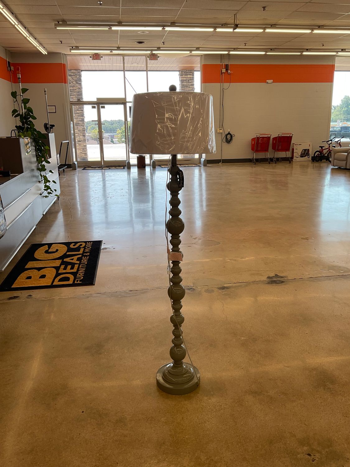 Turned Column Floor Lamp