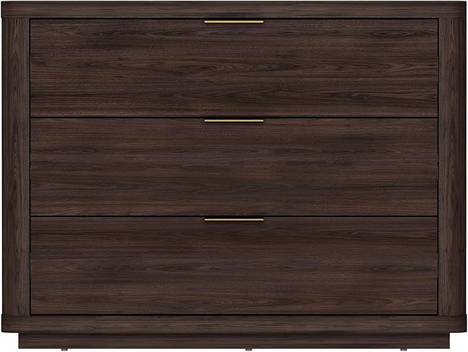 Manhattan Comfort Brown Modern Nightstand