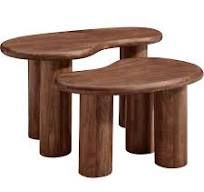 Modway Hackney Mango Wood Nesting Table