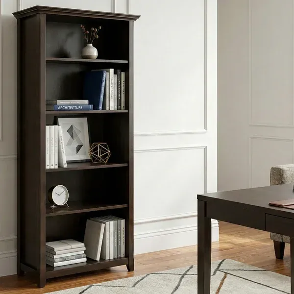 Amherst 5 Shelf Bookshelf 30"W x 14"D x 70"H