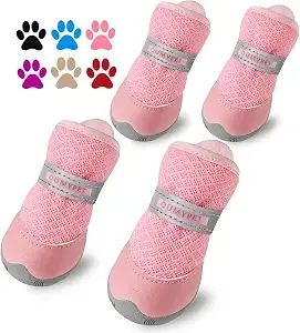 Small Pink Dog Shoes