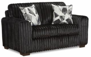 Lexington Black Loveseat