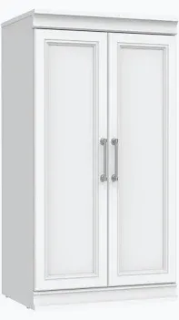 White Modular Storage Cabinet