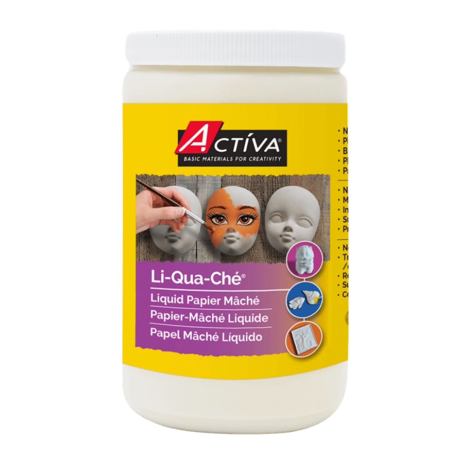 Activa Li-Qua-Che' Pourable Paper Mache 32oz