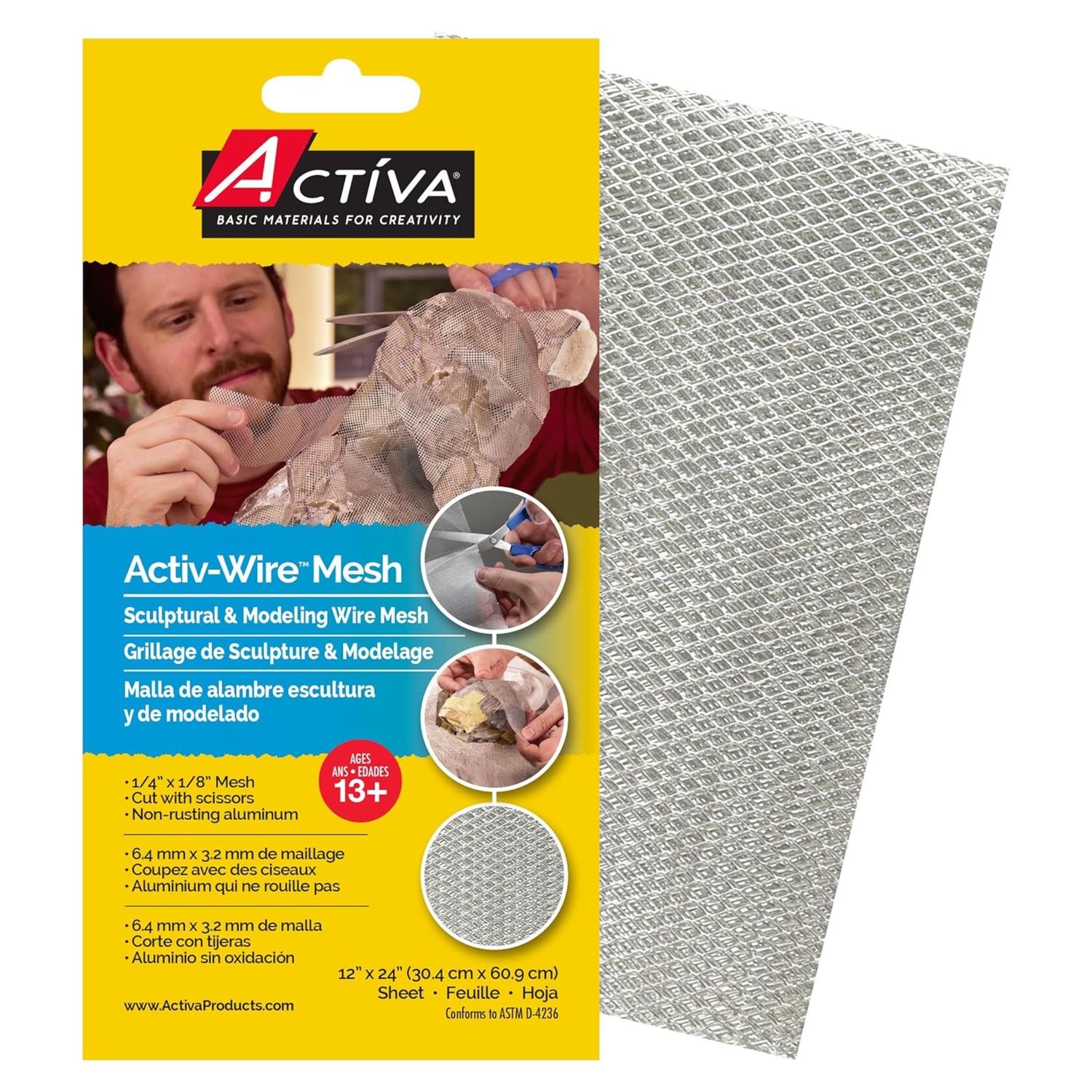 Activa Wire Mesh 12" x 24" Sheet Large Weave