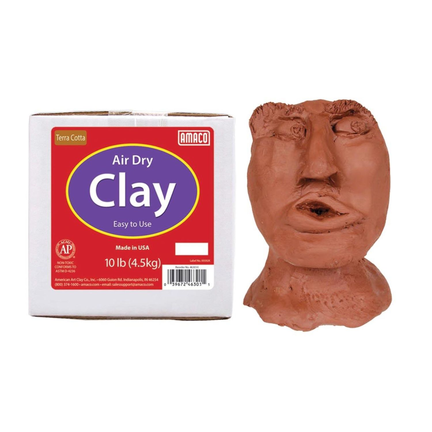Amaco Air Dry Clay Terra Cotta 10lb **ND**
