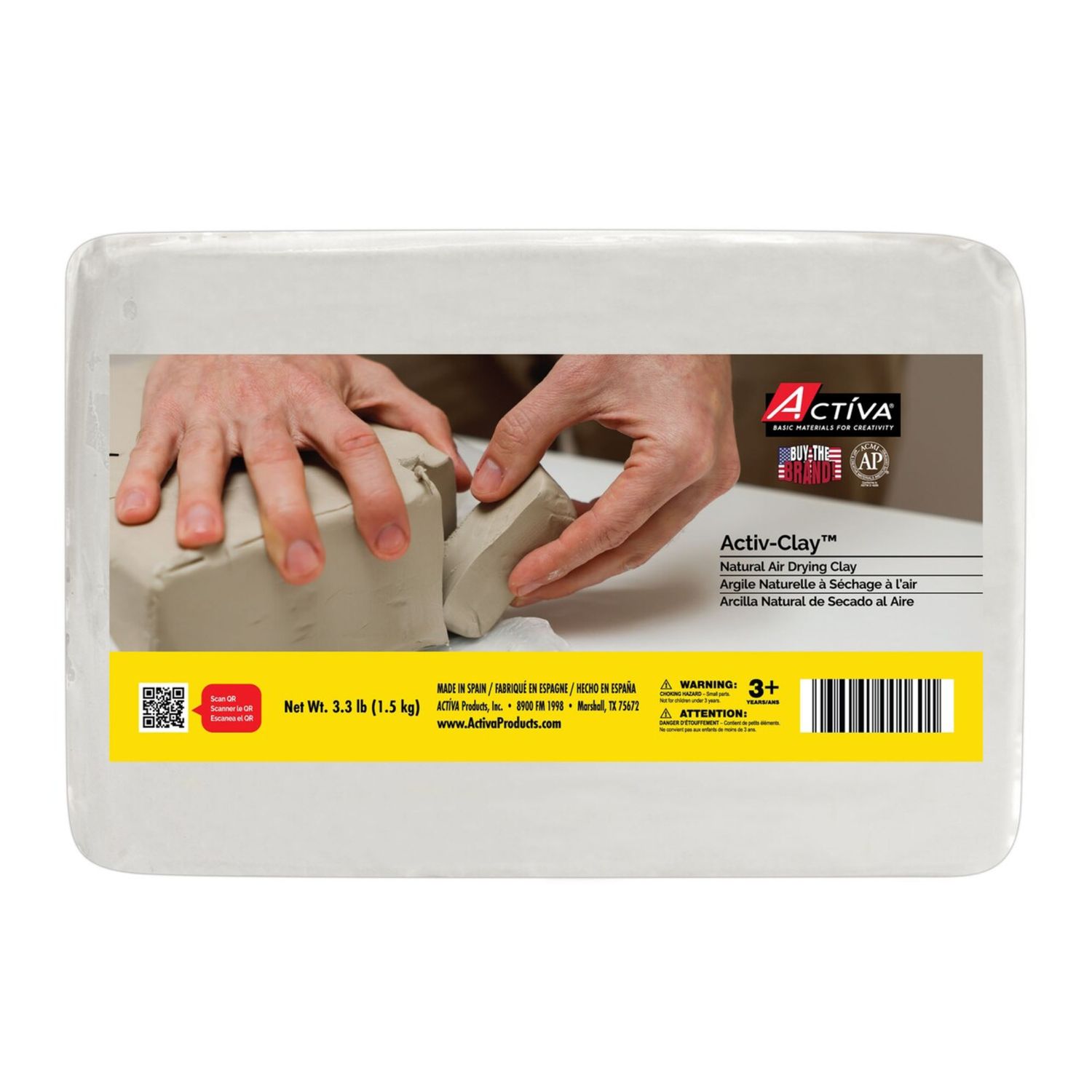 Activa Activ-Clay 3.3lb Extra White Air Dry Clay