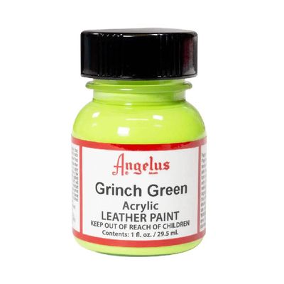 Angelus Acrylic Leather Paint Grinch Green 1oz