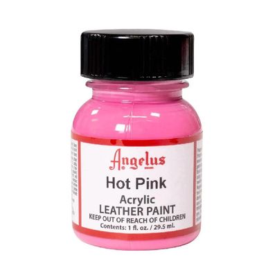 Angelus Acrylic Leather Paint Hot Pink 1oz