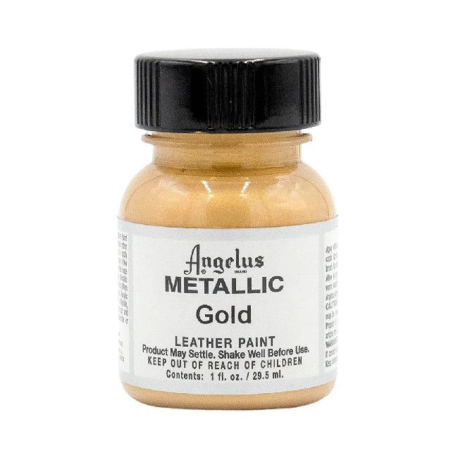 Angelus Acrylic Leather Paint Metallic Gold 1oz
