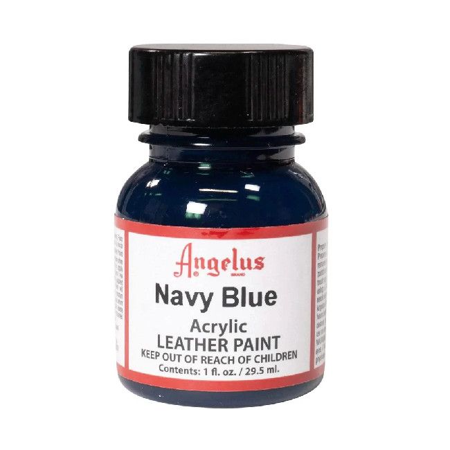 Angelus Acrylic Leather Paint Navy Blue 1oz