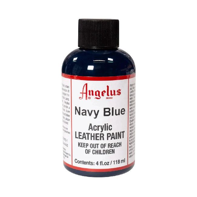 Angelus Acrylic Leather Paint Navy Blue 4oz