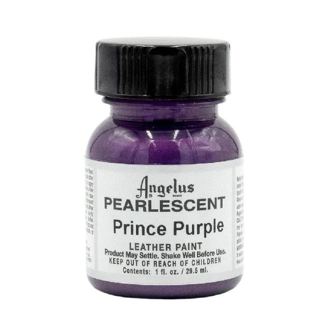 Angelus Acrylic Leather Paint Pearlescent Prince Purple 1oz