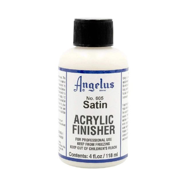 Angelus Medium Acrylic Finisher Satin #605 4oz **SO**