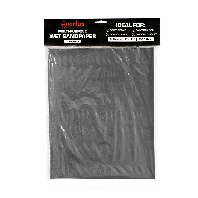 Angelus Wet Sandpaper 1500 Grit 5 sheets 9"x11"