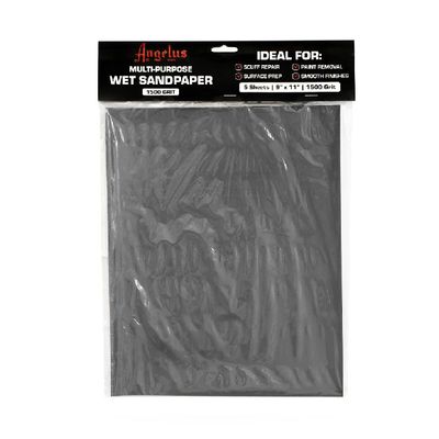 Angelus Wet Sandpaper 1500 Grit 5 sheets 9"x11"