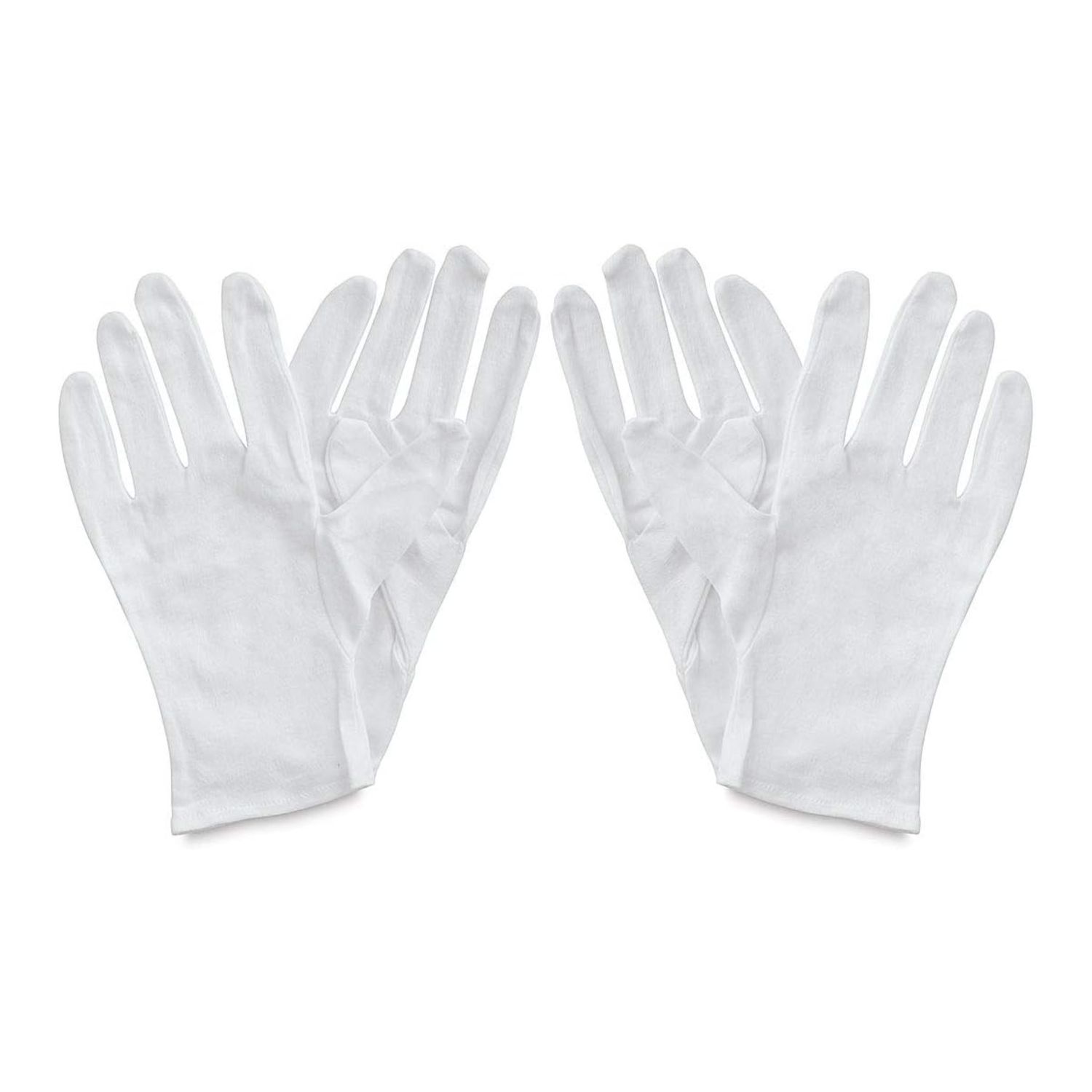 Art Alternatives Cotton Gloves Soft White Pack of 4