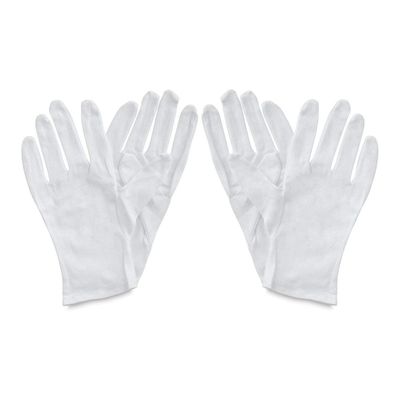 Art Alternatives Cotton Gloves Soft White Pack of 4