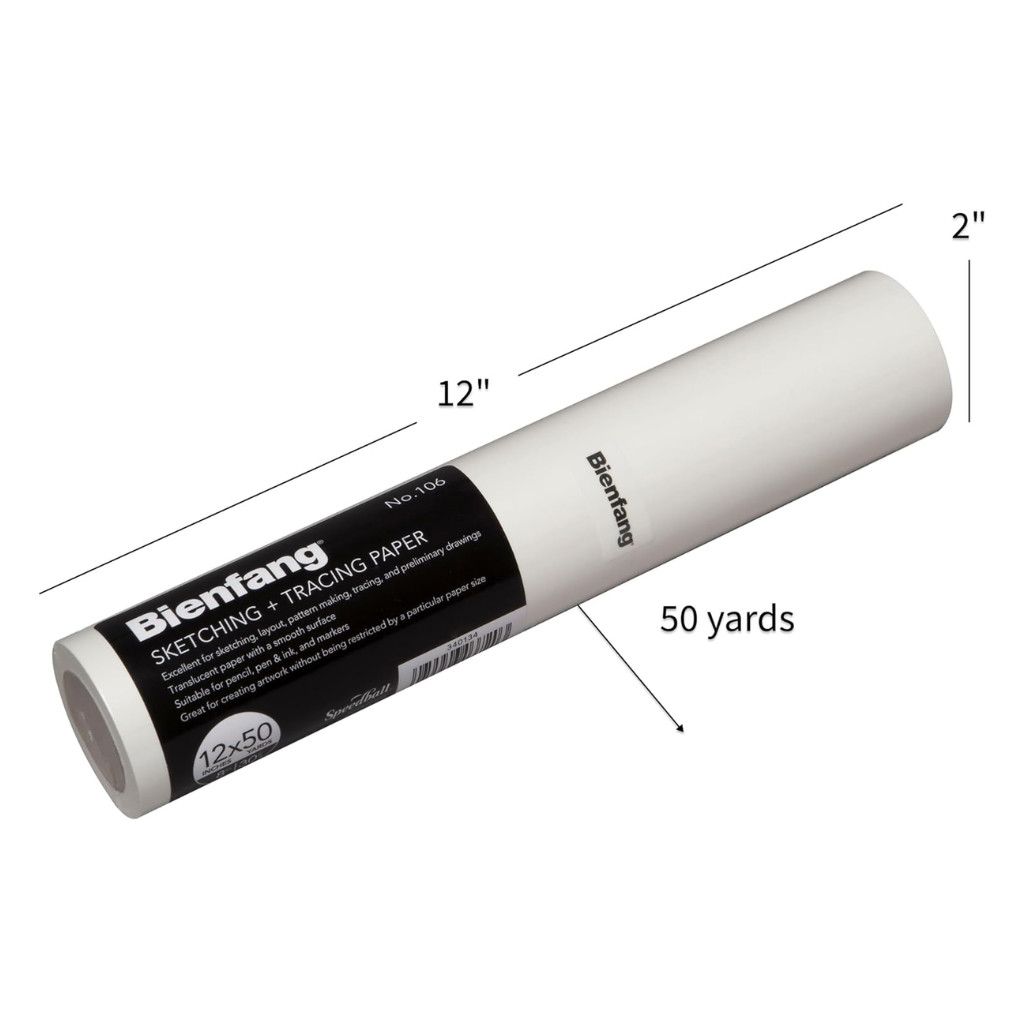 Bienfang Sketching &amp; Tracing Roll 50yds x 12in