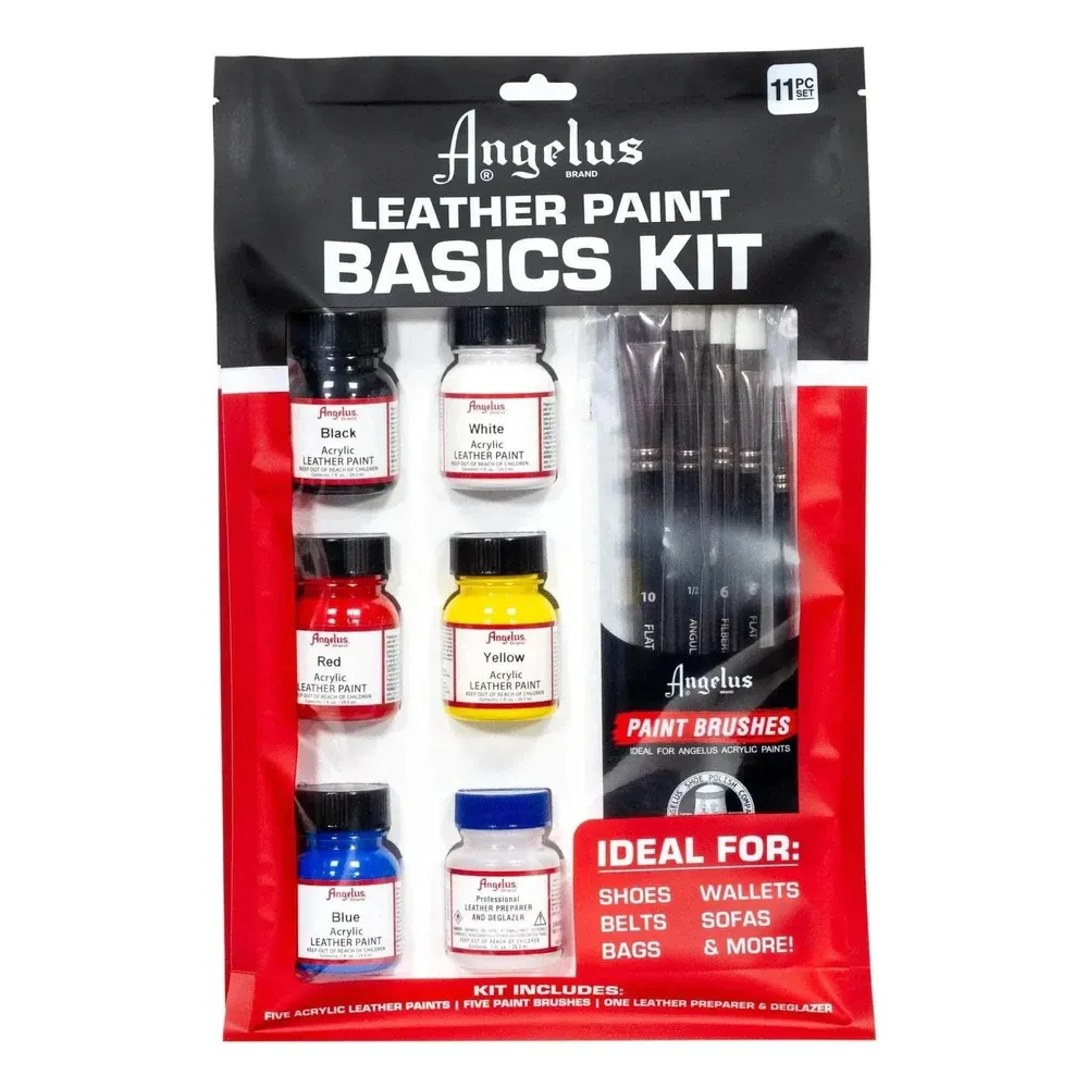 Angelus Acrylic Leather Paint Basics Kit **ND**
