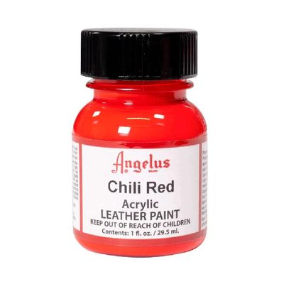Angelus Acrylic Leather Paint Chili Red 1oz