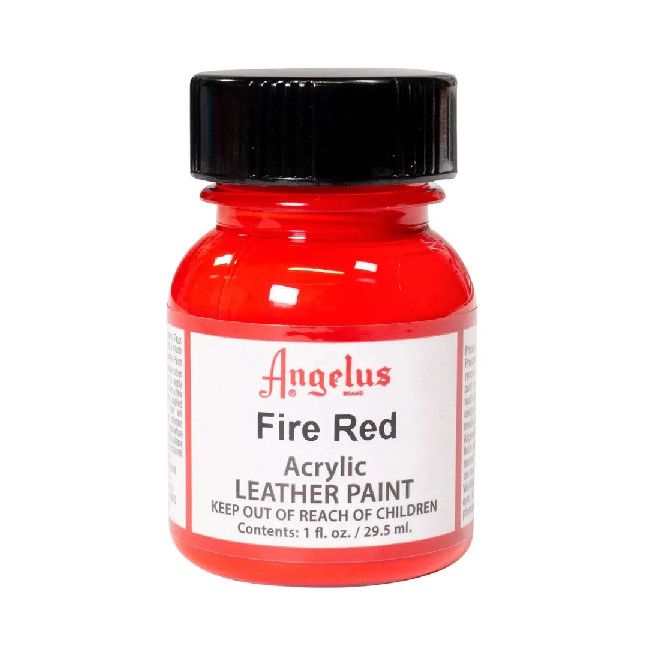 Angelus Acrylic Leather Paint Fire Red 1oz