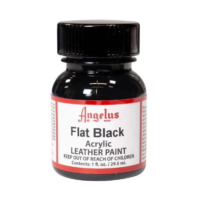 Angelus Acrylic Leather Paint Flat Black 1oz