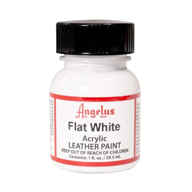 Angelus Acrylic Leather Paint Flat White 1oz