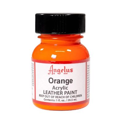 Angelus Acrylic Leather Paint Orange 1oz
