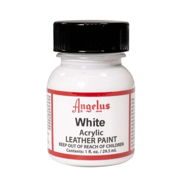 Angelus Acrylic Leather Paint White 1oz