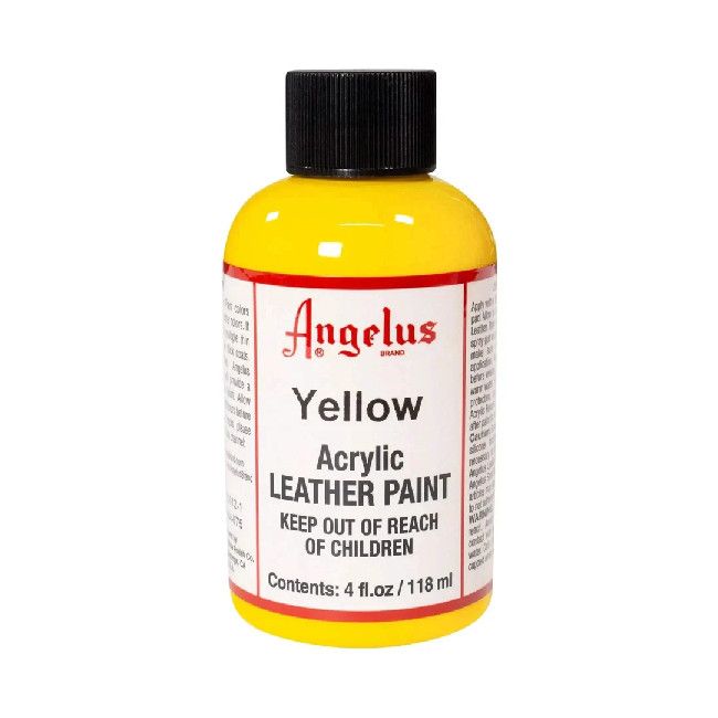 Angelus Acrylic Leather Paint Yellow 4oz