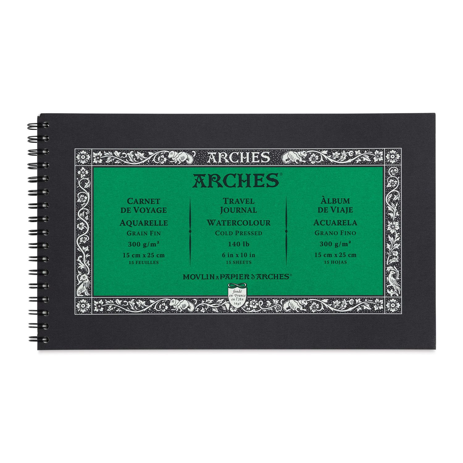 Arches Watercolour Journal CP 15"x25" - 15 Sheets