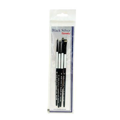 Black Silver Brush Set SH-5