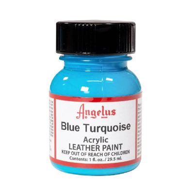 Angelus Acrylic Leather Paint Blue Turquoise 1oz