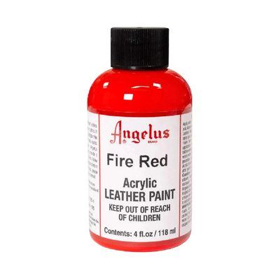Angelus Acrylic Leather Paint Fire Red 4oz