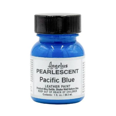 Angelus Acrylic Leather Paint Pearlescent Pacific Blue 1oz