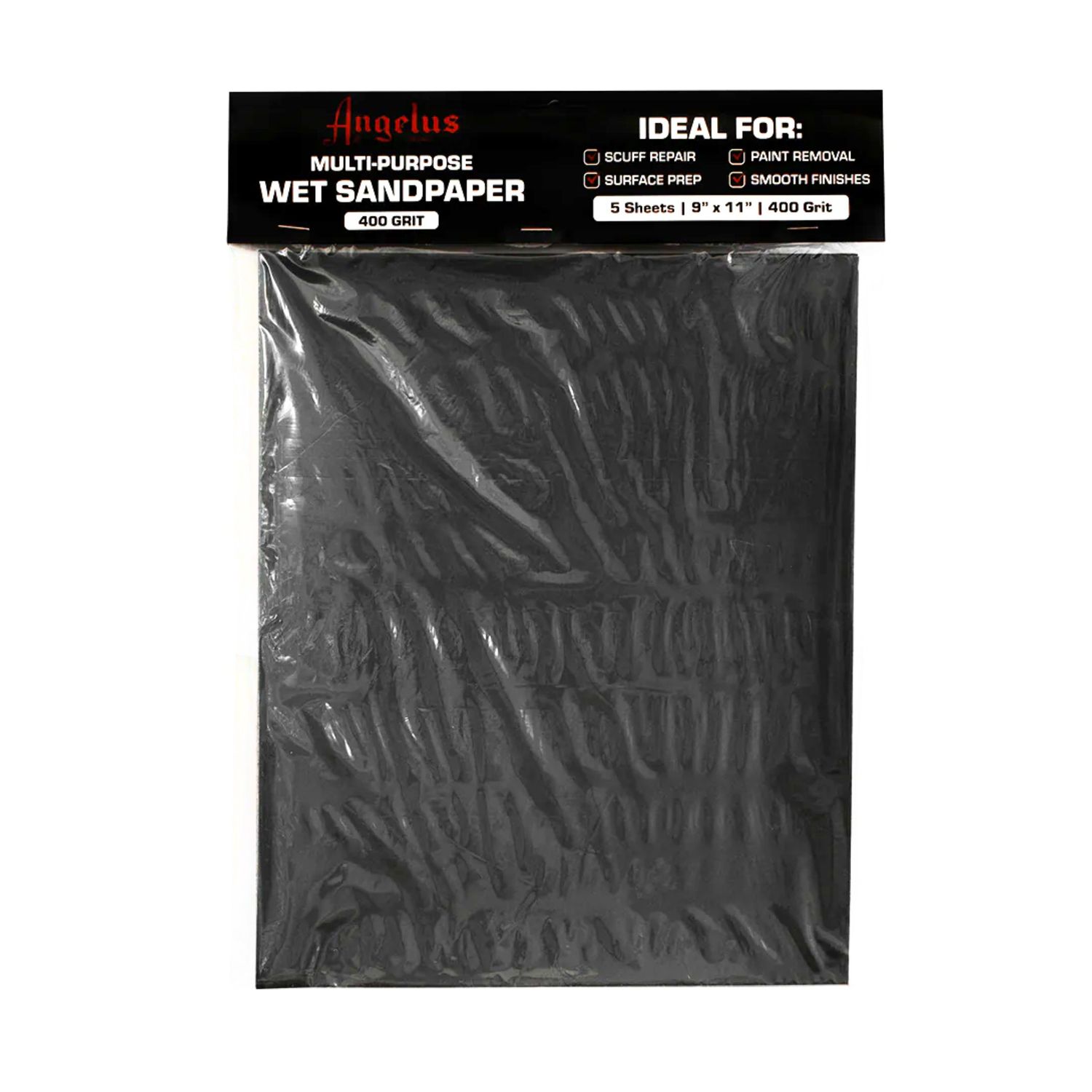 Angelus Wet Sandpaper 400 Grit 5 sheets 9"x11"
