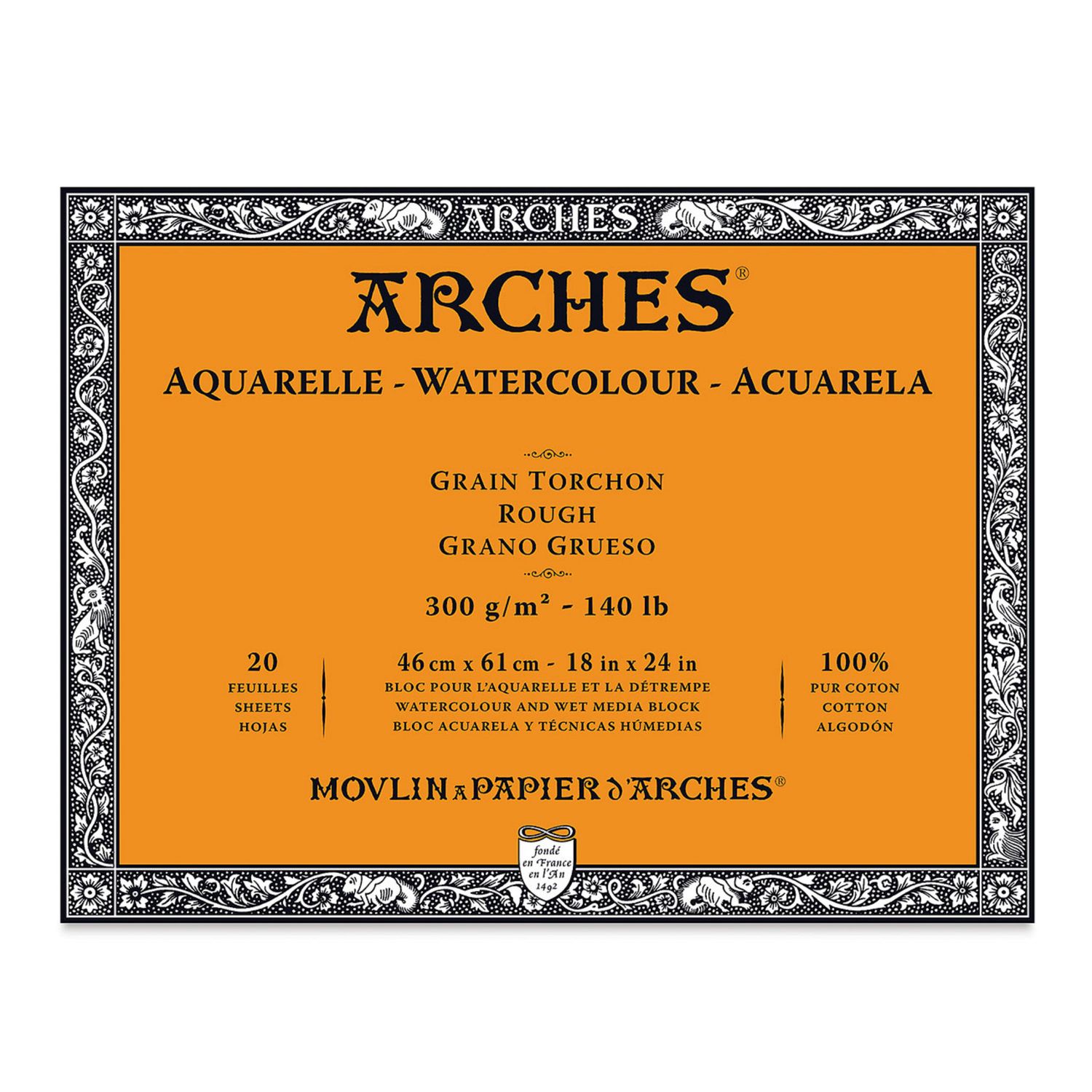 Arches Watercolour Block R 18"x24" 140lb