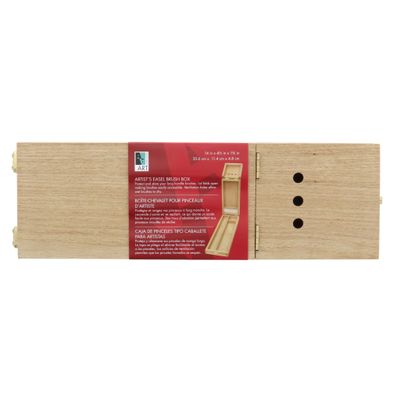 Artist's Easel Brush Box 14"x4.5"x1.75" **ND**