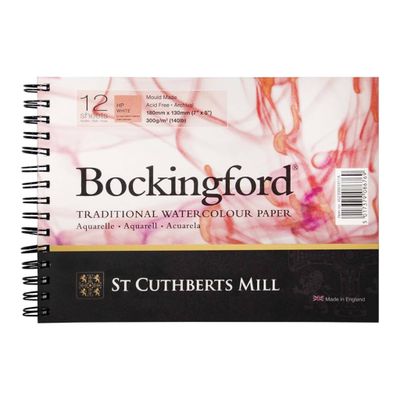 Bockingford Coiled Watercolour Pad 5"x7" H.P. 140lb *SO*