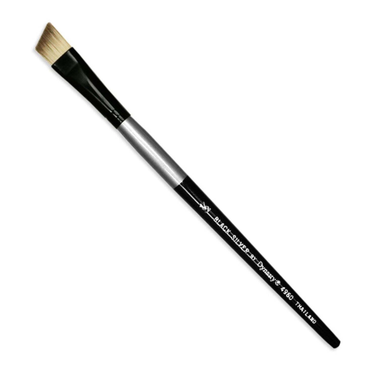 Brush Black Silver SH Angular 1/2