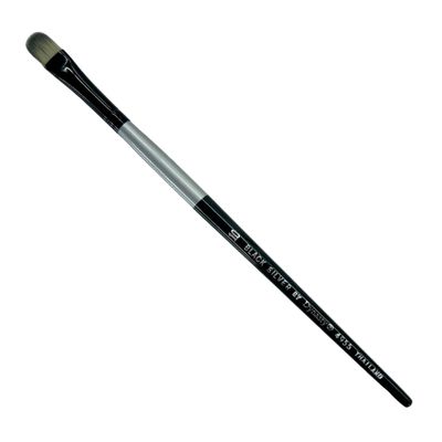 Brush Black Silver SH Filbert Size 10